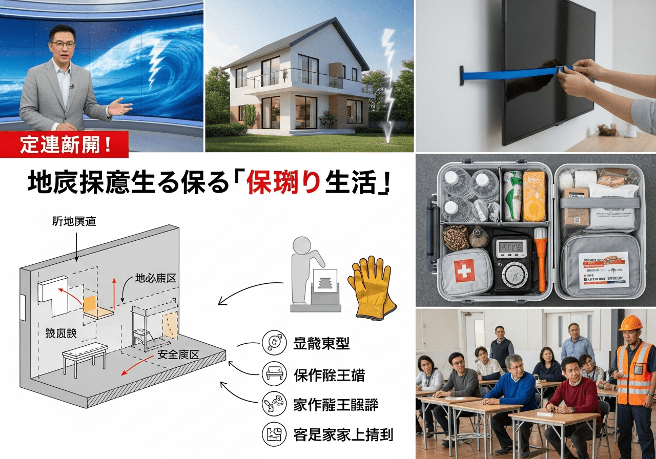 緊急速報！あなたの「勝ち組」ライフを守るための地震対策！